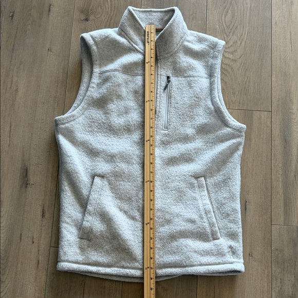 Smartwool Men's Hudson Trail Fleece Vest Size M Light Grey Heather Wool Blend - Picture 10 of 10